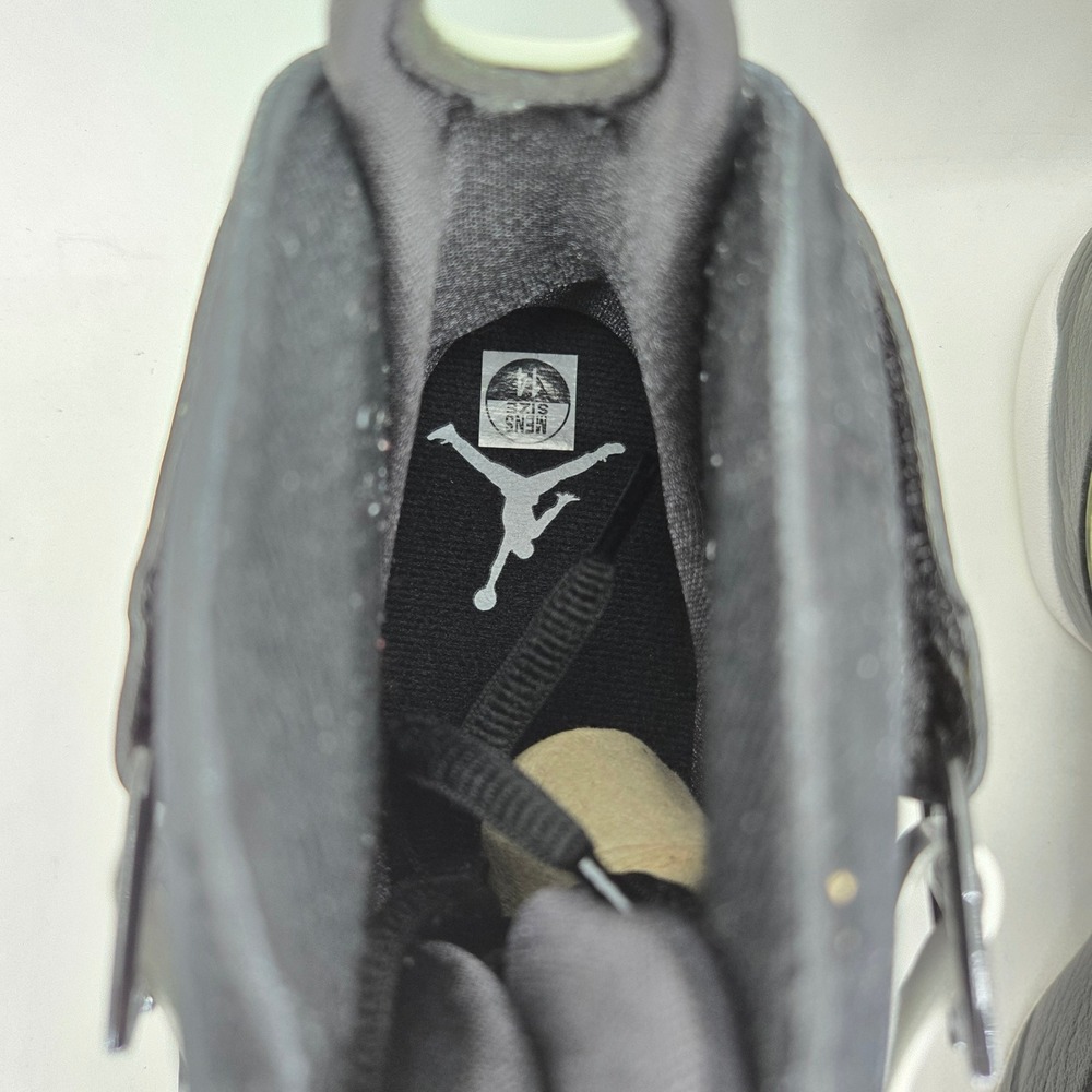 Jordan Air Jordan 8.0 Black Dark Charcoal White Mens 14 Sneakers 467807-001 - Picture 11 of 16